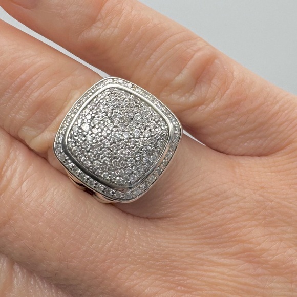 David Yurman Albion 14mm Pave Diamond Ring - Picture 5 of 7